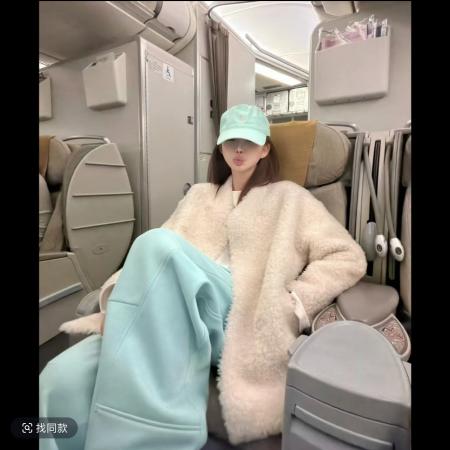 FA47377# 婉君T棒球米正反穿重磅银狐绒卫衣+抓毛后背口袋弯刀裤  服裝批發女裝批發服飾貨源