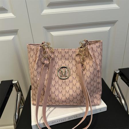 FA47435# 包包女通勤托特包跨境新款潮流时尚单肩包大容量简约复古印花大包 女包批发包包批发货源