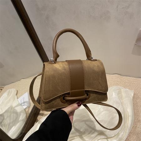 FA47438# 复古手提包小众潮流单肩包休闲通勤斜挎包新款时尚简约小方包 女包批发包包批发货源