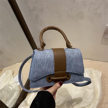 FA47438# 复古手提包小众潮流单肩包休闲通勤斜挎包新款时尚简约小方包 女包批发包包批发货源