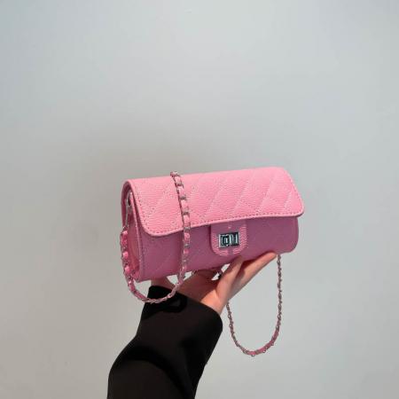 FA47440# 跨境时尚简约菱格链条小香风单肩斜挎小方包包女高级感腋下包 女包批发包包批发货源