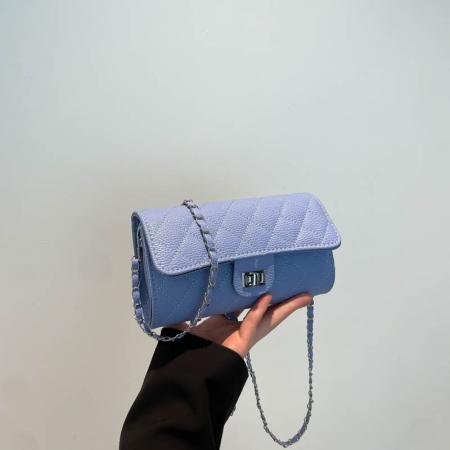 FA47440# 跨境时尚简约菱格链条小香风单肩斜挎小方包包女高级感腋下包 女包批发包包批发货源