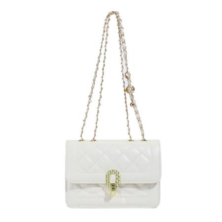 FA47442# 菱格绣线包包个性锁扣小方包新款链条夏季款时尚单肩腋下女包 女包批发包包批发货源