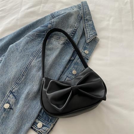 FA47443# 夏季新款时尚腋下包包女士辣妹小众蝴蝶结简约单肩手拎包批发 女包批发包包批发货源