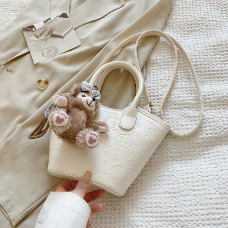 FA47452# 跨境韩版可爱涂鸦压花水桶包小众设计休闲复古时尚通勤单肩斜挎包 女包批发包包批发货源