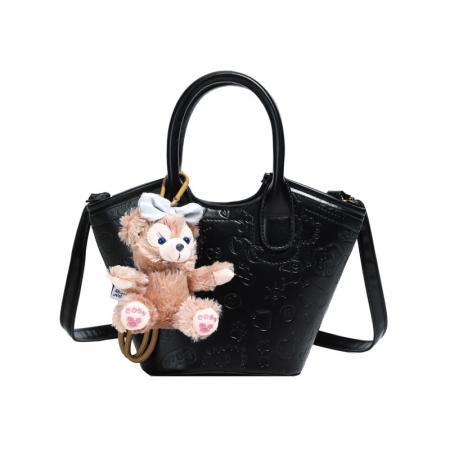 FA47452# 跨境韩版可爱涂鸦压花水桶包小众设计休闲复古时尚通勤单肩斜挎包 女包批发包包批发货源