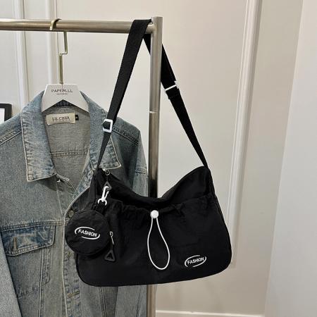 FA47456# 跨境女包潮流运动工装风单肩包轻便尼龙外出布袋包大容量挎包批发 女包批发包包批发货源