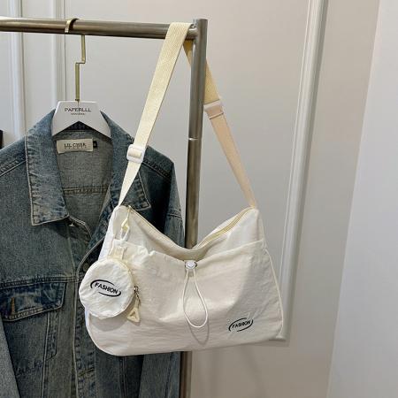 FA47456# 跨境女包潮流运动工装风单肩包轻便尼龙外出布袋包大容量挎包批发 女包批发包包批发货源