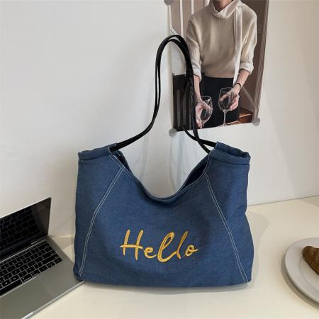 FA47457# 韩系法式混搭美学风手提包大容量旅行简约字母妈咪单肩腋下包批发 女包批发包包批发货源