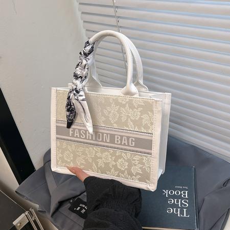 FA47458# 高级感刺绣手拎女包新款大容量简约单肩包小众潮流百搭托特包 女包批发包包批发货源