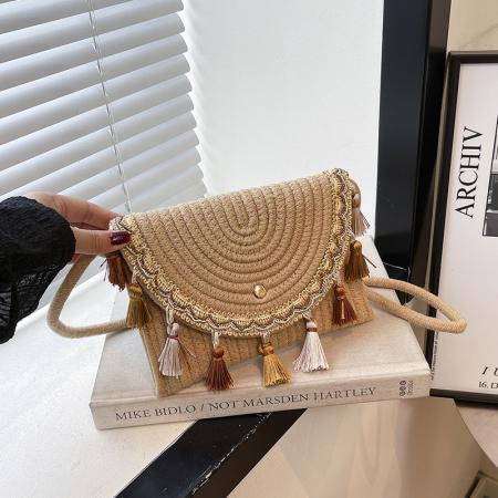 FA47462# 民族风编织流苏时尚波西米亚风潮流个性新款单肩斜挎女包批发 女包批发包包批发货源