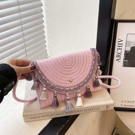 FA47462# 民族风编织流苏时尚波西米亚风潮流个性新款单肩斜挎女包批发 女包批发包包批发货源