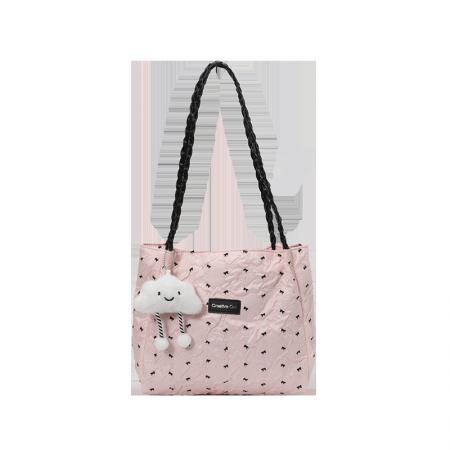 FA47472# 跨境时尚蝴蝶结褶皱大容量腋下包女新款休闲简约通勤单肩包潮 女包批发包包批发货源