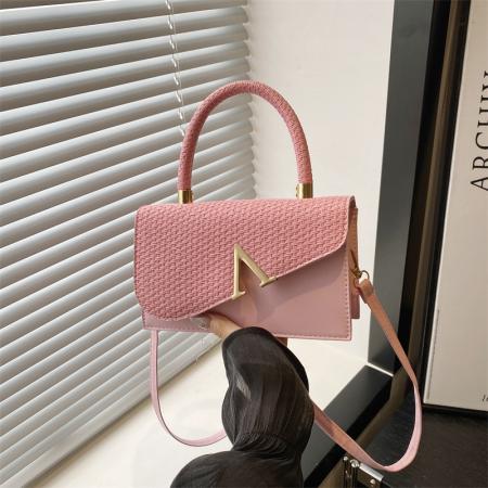 FA47473# 欧美简约跨境女式包潮V字时尚高颜值单肩斜挎手提小方包批发 女包批发包包批发货源