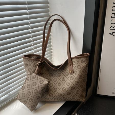 FA47476# 跨境新款潮子母包时尚复古欧美大容量印花手提单肩包托特女包 女包批发包包批发货源