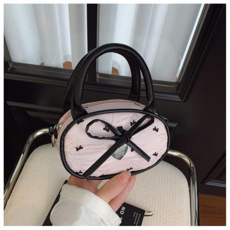 FA47477# 韩版小众蝴蝶结手提包女新款时尚百搭迷你口红斜挎小方包 女包批发包包批发货源