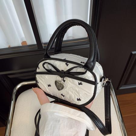 FA47477# 韩版小众蝴蝶结手提包女新款时尚百搭迷你口红斜挎小方包 女包批发包包批发货源