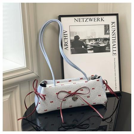 FA47484# 韩版高颜值蝴蝶结包女新款单肩腋下包时尚波点休闲手拎小包女 女包批发包包批发货源