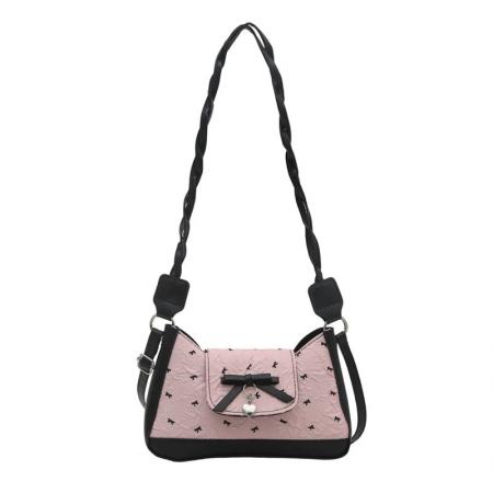 FA47485# 小众设计蝴蝶结腋下包女新款时尚休闲单肩斜挎包甜美法棍包潮 女包批发包包批发货源