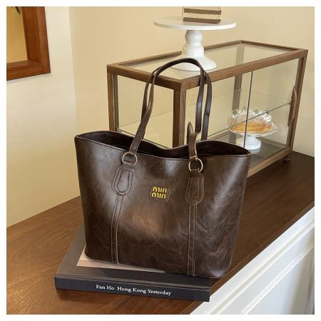 FA47489# 潮韩版跨境简约休闲托特包时尚通勤单肩包小众设计手提包女士 女包批发包包批发货源