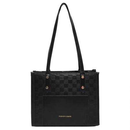 FA47495# 跨境大容量质感手提女士包新款洋气休闲拼色单肩腋下托特包潮 女包批发包包批发货源