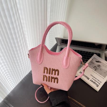 FA47497# 草编女包潮新款斜挎包田园手提编织托特包海边度假沙滩单肩包 女包批发包包批发货源