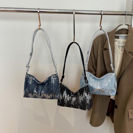 FA47501# 跨境时尚流行腋下包女士精致亮片设计简约潮流洋气通勤单肩包 女包批发包包批发货源