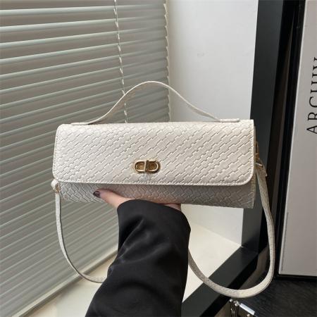 FA47507# 女包跨境新款编织法棍单肩包秋季时尚百搭手提包复古晚宴包潮 女包批发包包批发货源