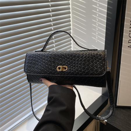 FA47507# 女包跨境新款编织法棍单肩包秋季时尚百搭手提包复古晚宴包潮 女包批发包包批发货源