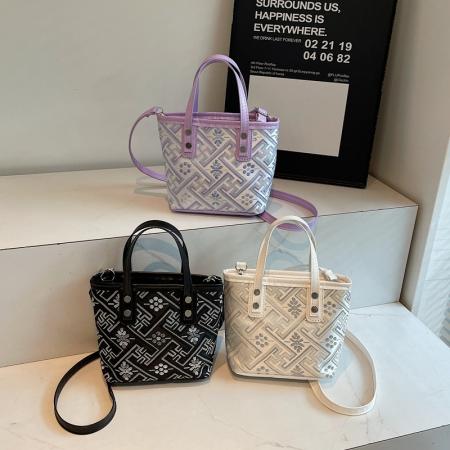 FA47508# 休闲个性潮流女士单肩斜挎包秋季新款洋气质感简约时尚水桶包 女包批发包包批发货源