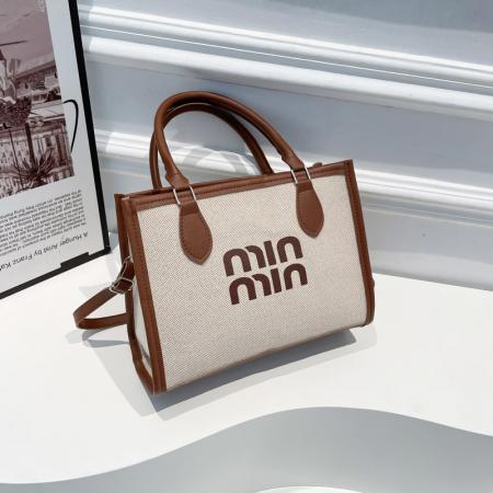 FA47509# 撞色质感通勤托特包包女大容量百搭手提单肩包高级感斜挎女包 女包批发包包批发货源