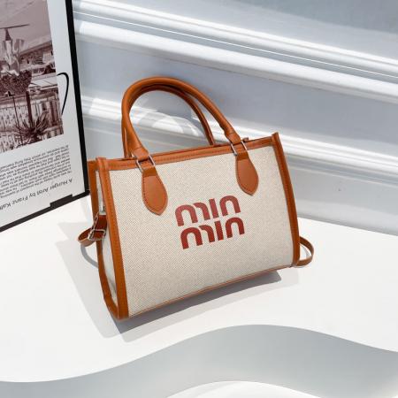 FA47509# 撞色质感通勤托特包包女大容量百搭手提单肩包高级感斜挎女包 女包批发包包批发货源