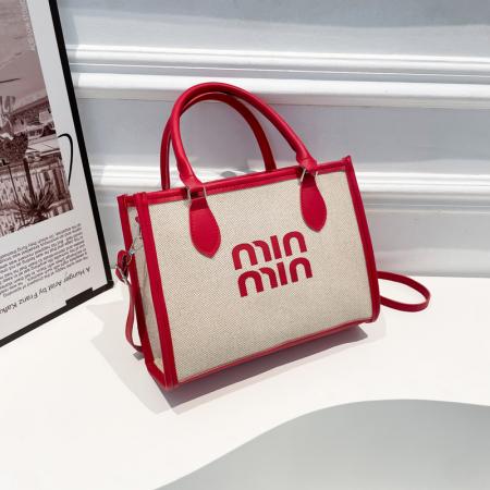 FA47509# 撞色质感通勤托特包包女大容量百搭手提单肩包高级感斜挎女包 女包批发包包批发货源