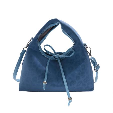 FA47515# 韩版复古气质手提包女秋款百搭温柔豹纹蝴蝶结单肩斜挎饺子包 女包批发包包批发货源