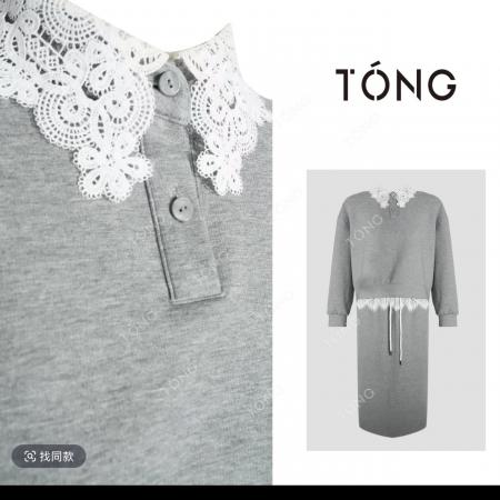 FA47521# 百搭拼接时尚天丝新款套装  服裝批發女裝批發服飾貨源