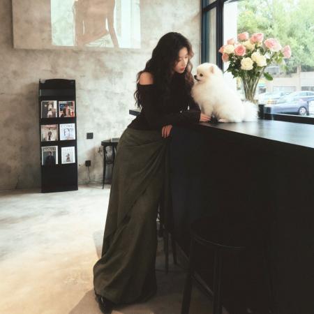 FA47561# 秋日搭配一整套大码胖mm露肩网纱飘带针织衫阔腿裤高级复古套装女  服裝批發女裝批發服飾貨源