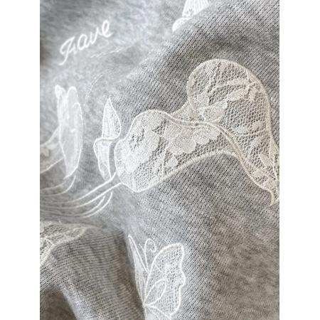 FA47602# 华棉复合特大码300斤灰色卫衣女宽松韩系早秋上衣  服裝批發女裝批發服飾貨源