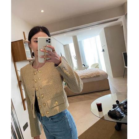 FA47612# 千金风小香风短款外套女秋冬装爆款小个子气质高级感韩系名媛  服裝批發女裝批發服飾貨源