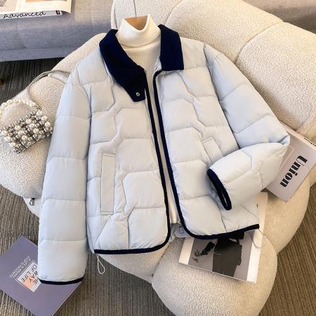 FA47869# 韩版高级小个子冬季新款宽松短款立领加厚保暖棉外套女 服裝批發女裝批發服飾貨源