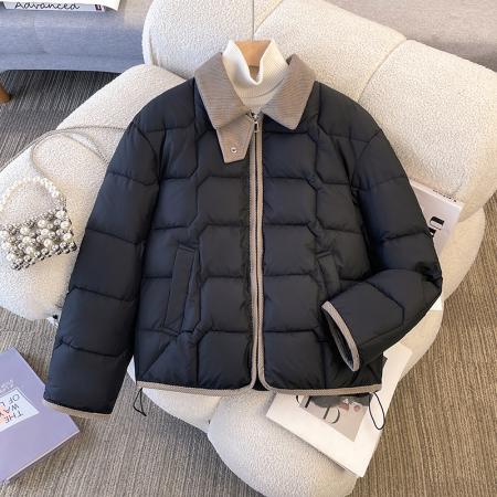 FA47869# 韩版高级小个子冬季新款宽松短款立领加厚保暖棉外套女 服裝批發女裝批發服飾貨源