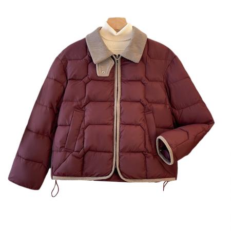 FA47869# 韩版高级小个子冬季新款宽松短款立领加厚保暖棉外套女 服裝批發女裝批發服飾貨源