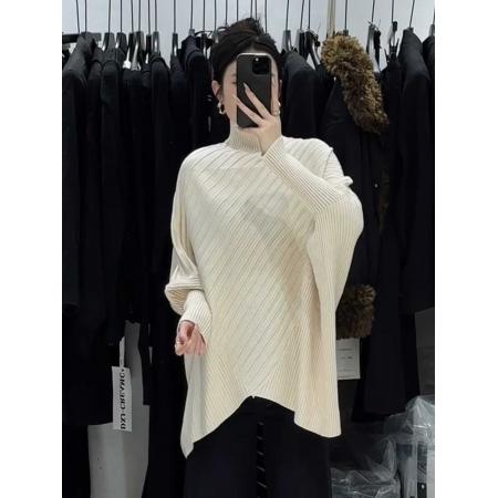 FA47877# 不规则宽松显瘦气质蝙蝠袖毛衣女秋冬新款巨好看的针织衫上衣 服裝批發女裝批發服飾貨源