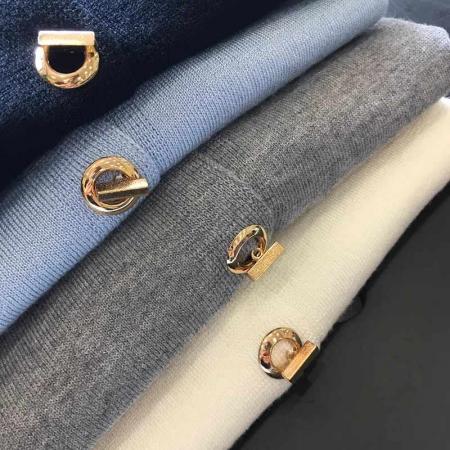 FA47881# 包芯纱新款法式小香风针织衫开衫女圆领短款小毛衣外套外搭上衣 服裝批發女裝批發服飾貨源