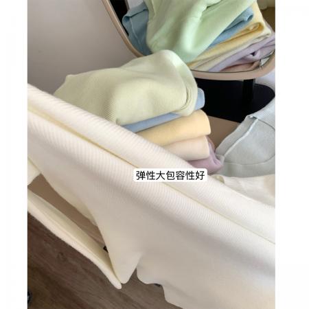 FA47901# 韩系圆领打底针织衫女秋冬洋气内搭高级感修身软糯收腰上衣 服裝批發女裝批發服飾貨源