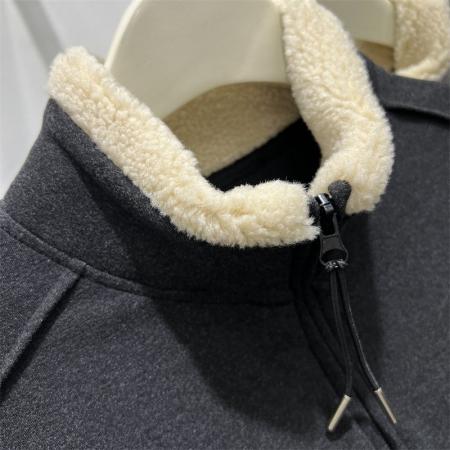 FA47903# 网红爆款胖mm大码女装秋冬百搭加厚德绒设计感半拉链卫衣女打底衫 服裝批發女裝批發服飾貨源