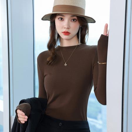 FA47907# 百搭OL正装打底衫纯色长袖上衣修身西装内搭吊带背心 服裝批發女裝批發服飾貨源