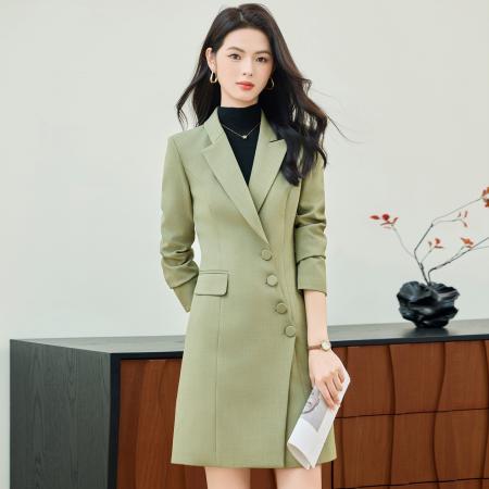 FA47911# 高级感职业西装连衣裙女秋季新款OL气质通勤修身显瘦西装外套 服裝批發女裝批發服飾貨源