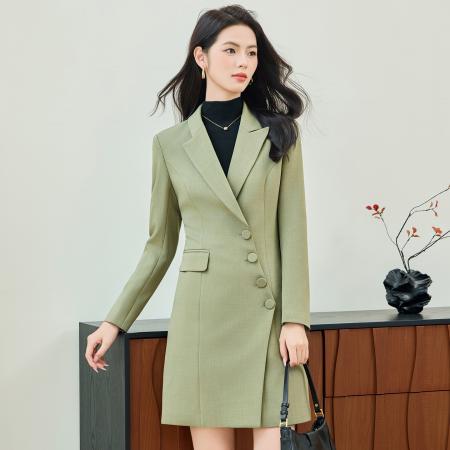 FA47911# 高级感职业西装连衣裙女秋季新款OL气质通勤修身显瘦西装外套 服裝批發女裝批發服飾貨源