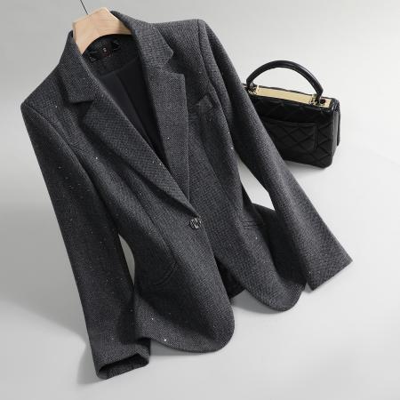 FA47912# 设计感气质职业女装西服外套秋季新款修身显瘦OL通勤百搭西装 服裝批發女裝批發服飾貨源
