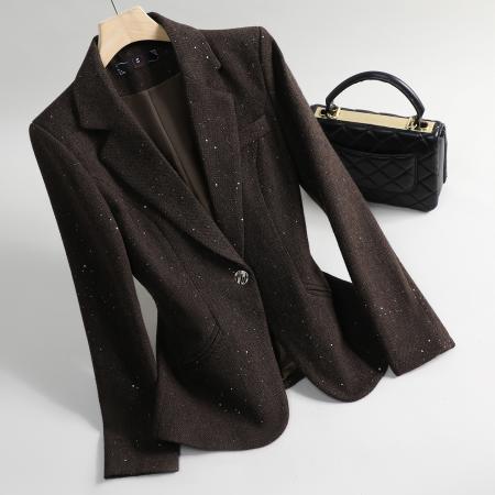 FA47912# 设计感气质职业女装西服外套秋季新款修身显瘦OL通勤百搭西装 服裝批發女裝批發服飾貨源